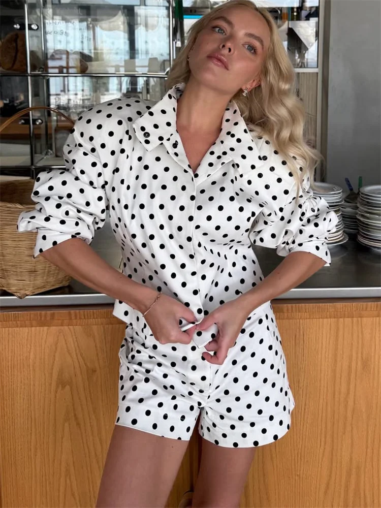 

Tossy Fashion Commute 2 Piece-Set Shorts For Women Long Sleeve Patchwork Contrast Shirts Coat And Female Shorts Outfits Summer