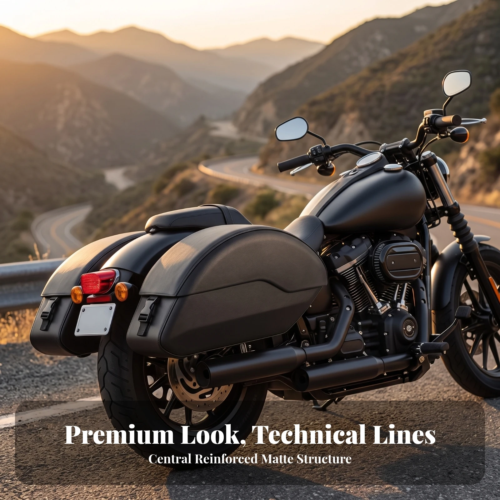 Motorcycle Side Cases with Quick-Release Black Motorcycle Saddlebag Luggage for Commuters, Daily Commuting