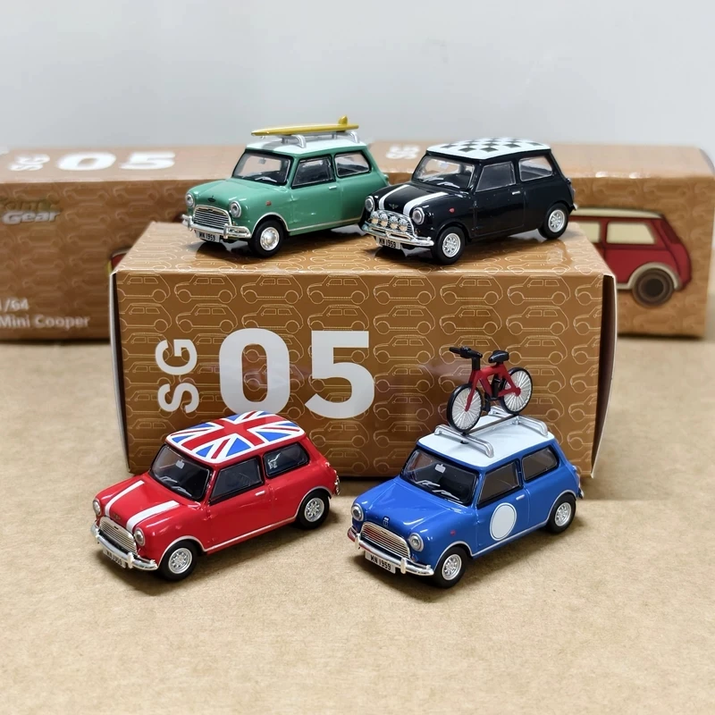 1:64 Austin Morris Mini MK1 Alloy Classic City Compact Car Model Diecast Metal Retro Vintage Vehicles Car Model Simulation Gifts