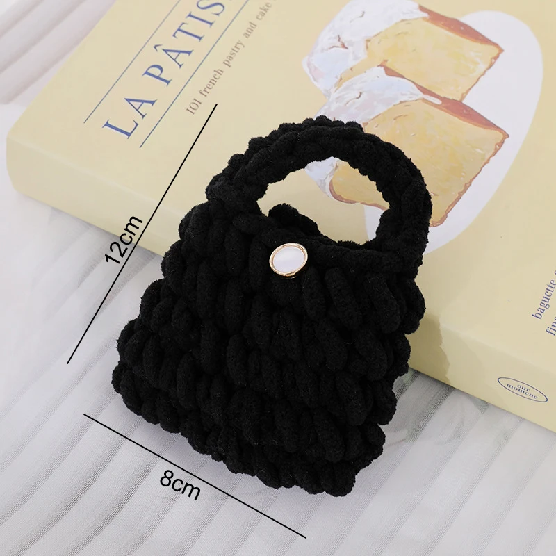 Cartoon Cute Knitting Bag Bluetooth Earphone Protection Case Kawaii Portable Mini Storage Bag Creative Cute Earphone Bag