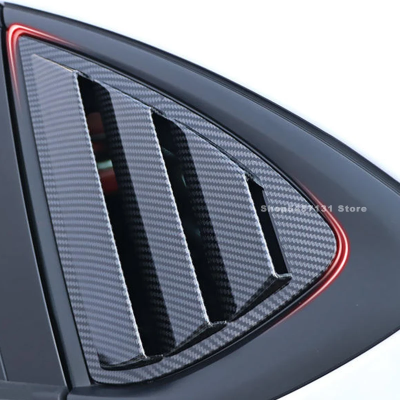 

Car Exterior Side Rear Mustang Triangle Vent Window Blinds Louvers Cover Trim for MG 6 MG6 Pro Accessories 2017 - 2021 2022 2023