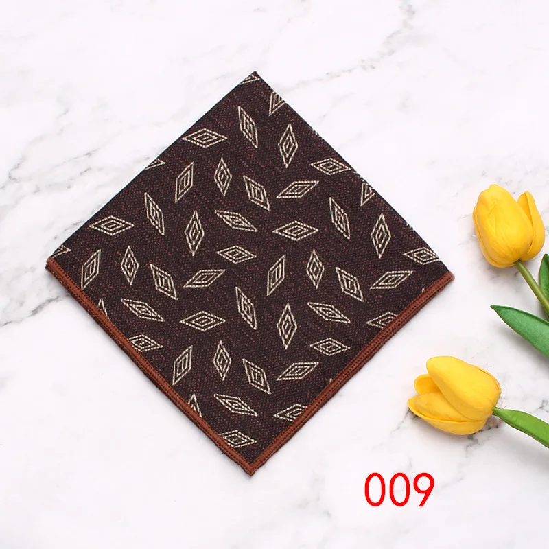 2pcs Men's Business Suit Pocket Towel Pattern Wedding Chest Towel Handkerchief Banquet Small Square Accessories