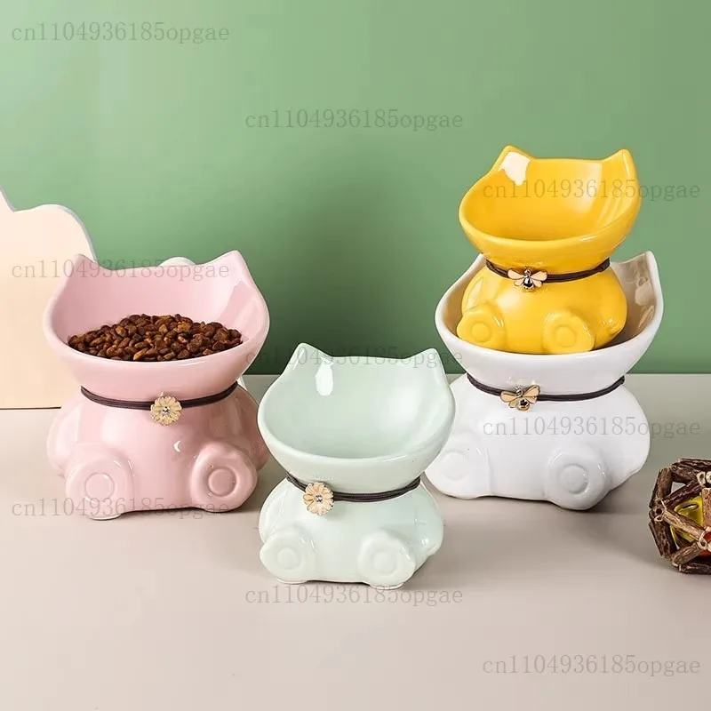 Double Bowl Food Basin Diagonal Mouth High Foot