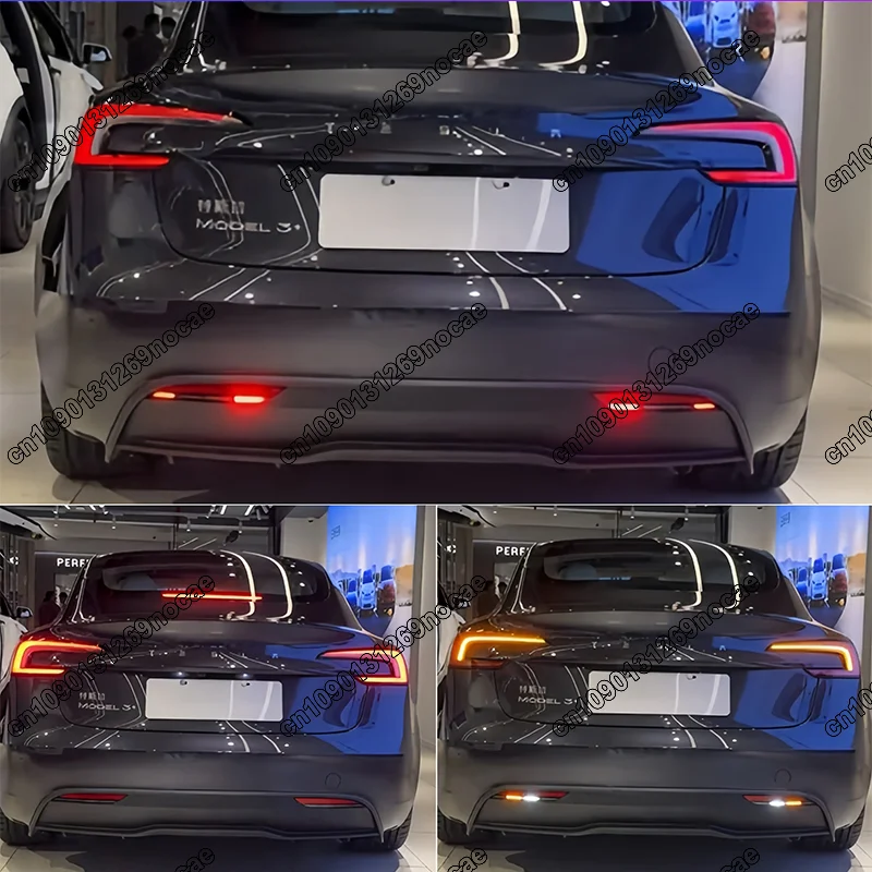 ل تسلا نموذج 3 هايلاند 2024 2025 المصد الخلفي مصباح ليد الجمعية مصباح عاكس 1691498-00-F 1691500-00-F 1712513 1712514