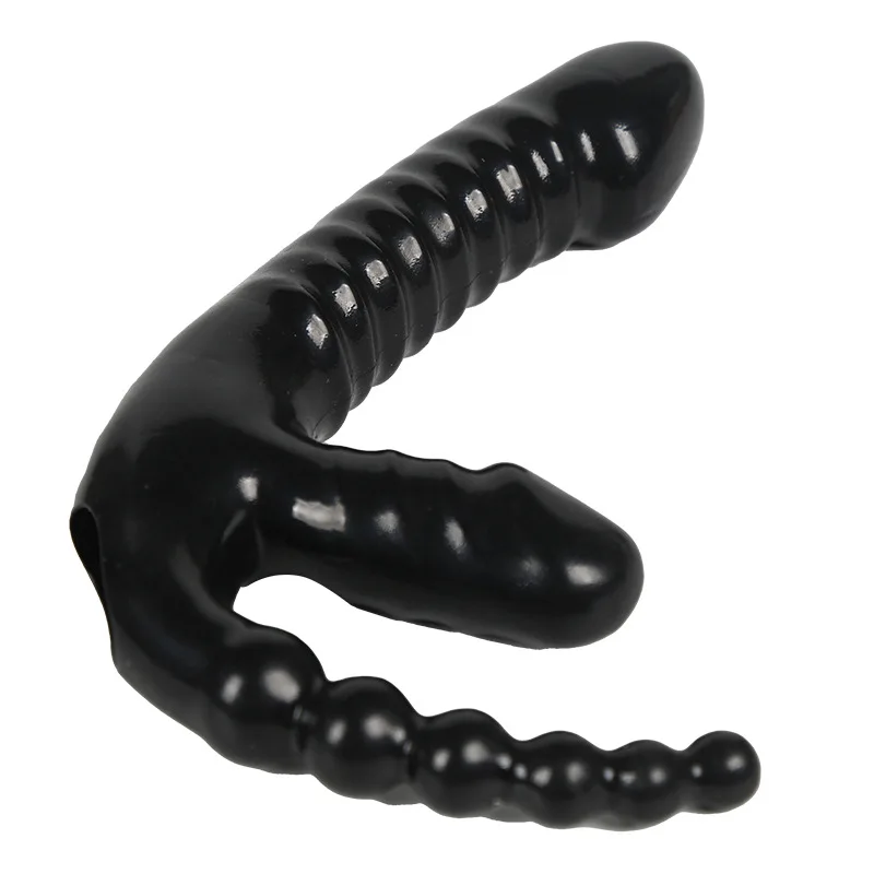 Double Ended Dildo Strapless Strap on Vibrating, Double Ended Dildo Dong on Ana G-spot Vibrator Women Lesbian Sex Toy Couple