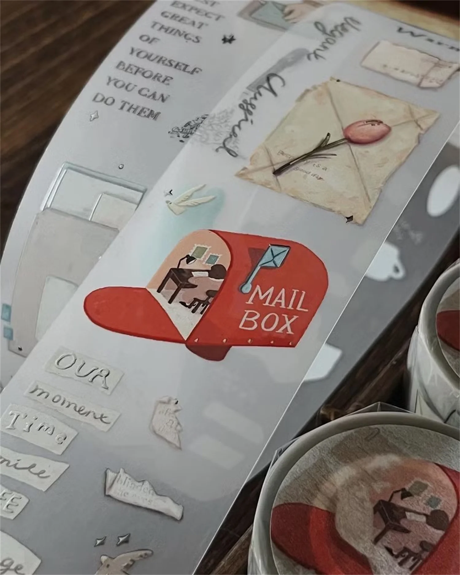 Yamadoro Studio Vintage Message Washi PET Tape Planner DIY Card Making Scrapbooking Plan Decorative Sticker