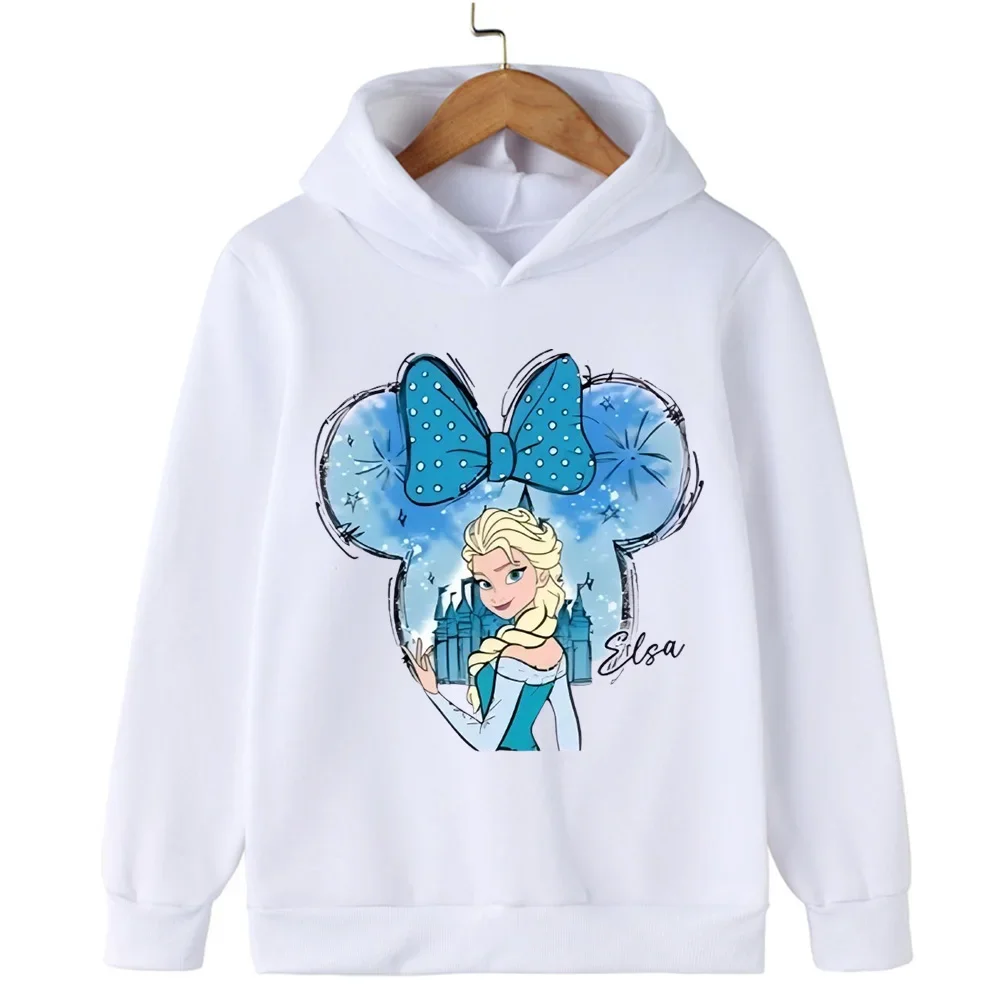 ملابس شتوية لطيفة للأميرة إلسا للأطفال والأولاد والبنات في الهواء الطلق، سترات رياضية مريحة بغطاء للرأس دافئة