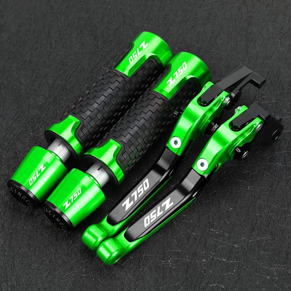 สําหรับ KAWASAKI Z750 Z750L 2007-2012 รถจักรยานยนต์คลัทช์เบรคแบบยืดได้ Handlebar Handle Grips สิ้นสุดหมวก Slider อุปกรณ์เสริม