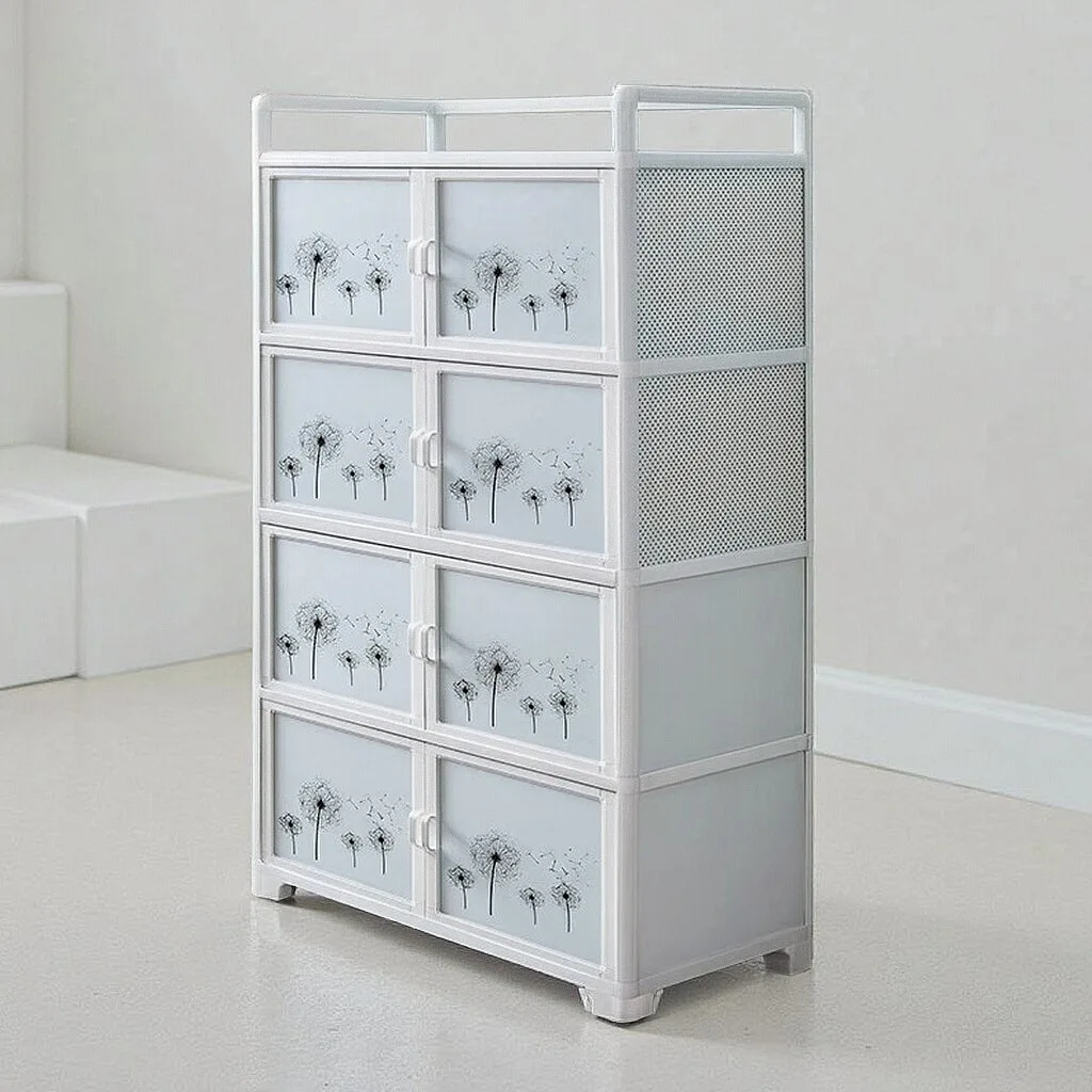 

Small apartment kitchen floor-to-ceiling aluminum alloy multi-layer multi-functional storage side locker