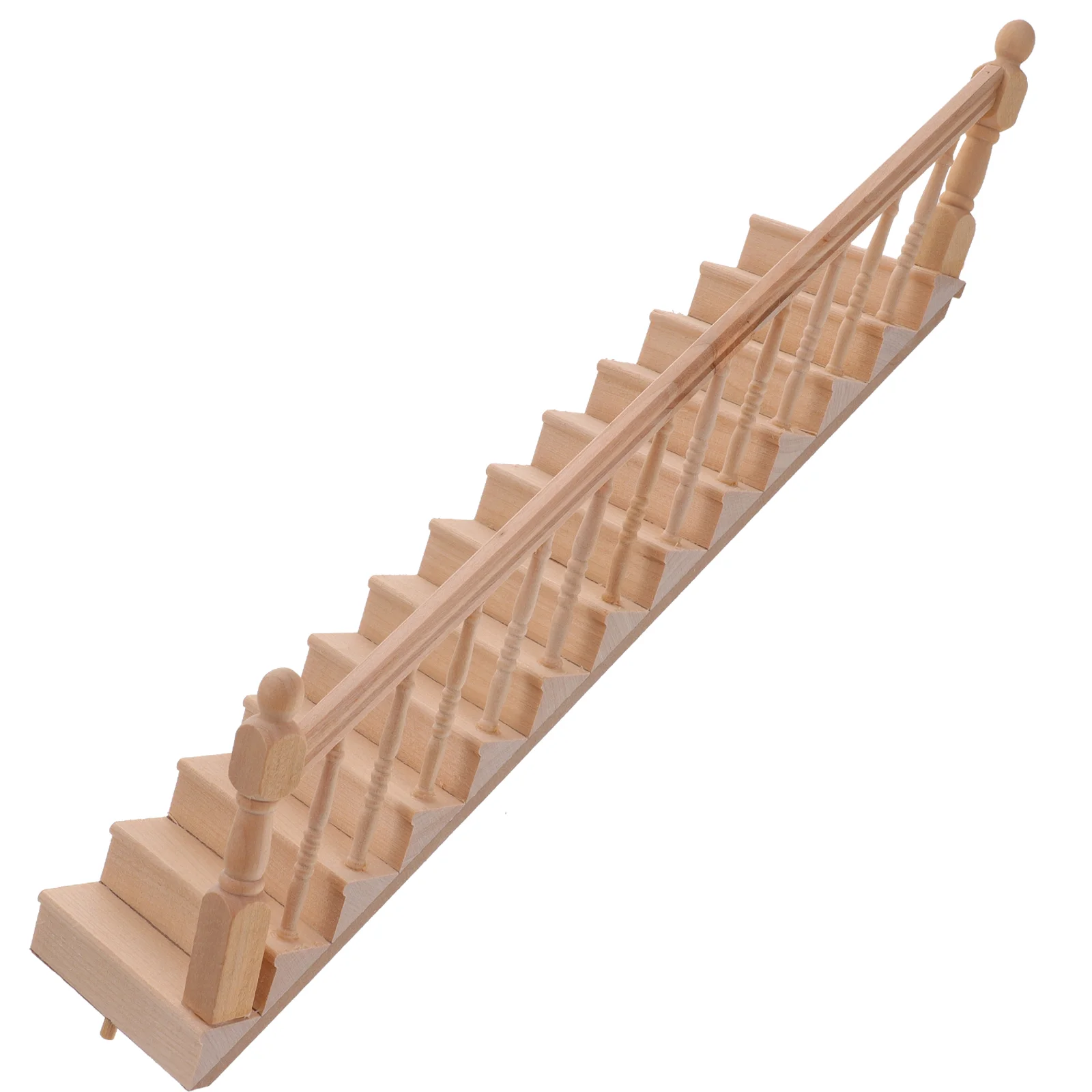 Handrail Stairs Miniature Fence Decorations Boys House Wooden Accessories That Actually Work for Crafts Baby Ladder