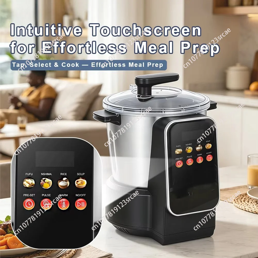 6L Large Capacity Stainless Steel Intelligent Commercial Food Processor Multifunctional Electric Bird's Nest Machine
