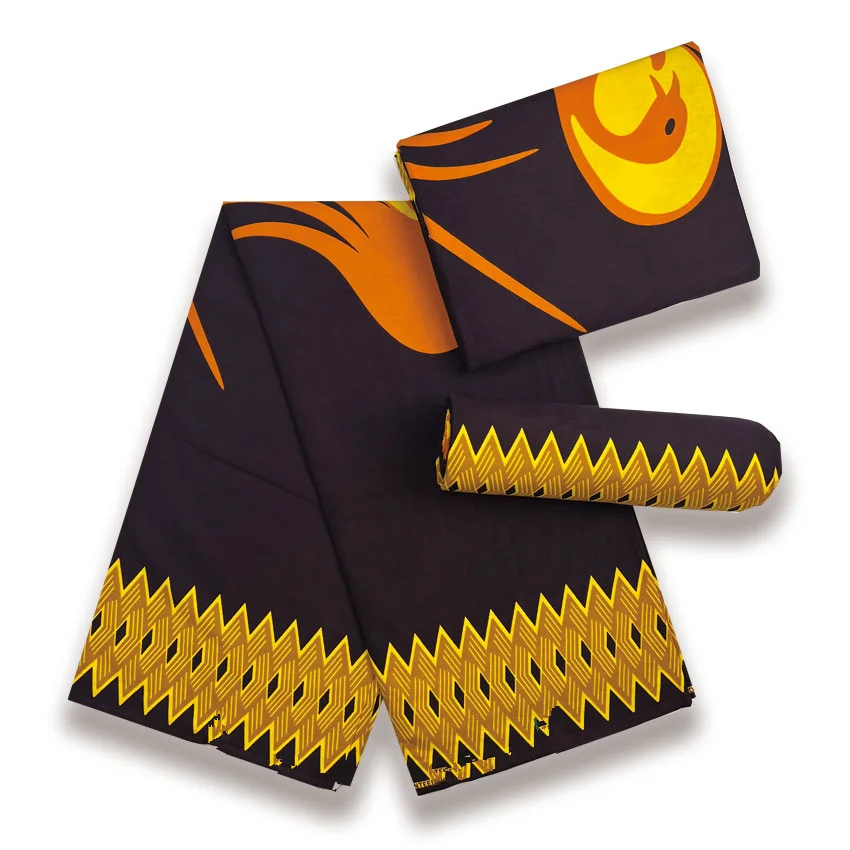 شمع أنقرة شمع 6 ياردات أفريقي 100% قطن أحدث قماش مطبوع شمع أفريقي مضمون حقيقي قماش حقيقي لفستان الحفلات #3