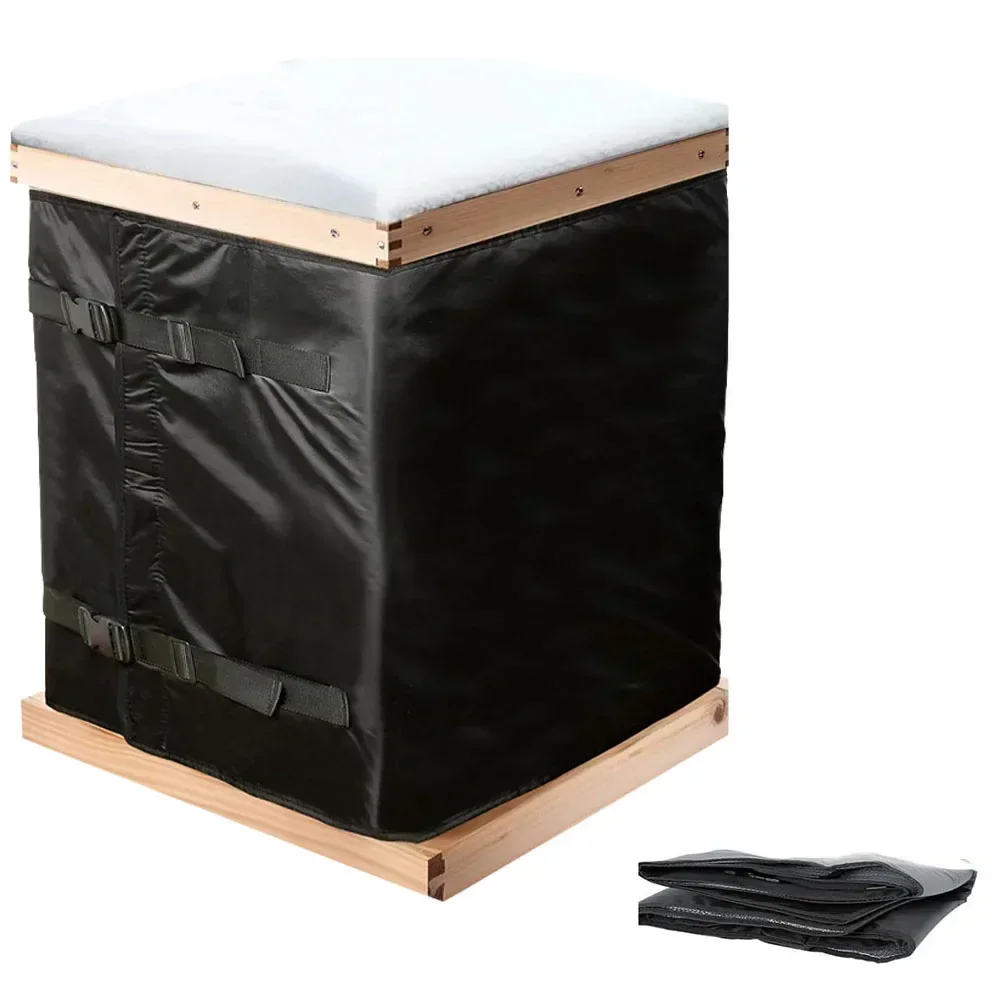 Outdoor Winter Beehive Cover Insulation Waterproof Windproof Adjustable Fit 600D Oxford Cloth Pearl Cotton 18 23 5 Inches