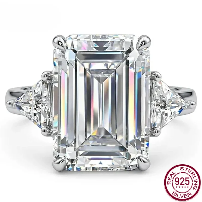 yaranyan-vintage-100-925-sterling-silver-10-14-mm-emerald-cut-lab-sapphire-high-carbon-diamonds-gemstone-ring-fine jewelry