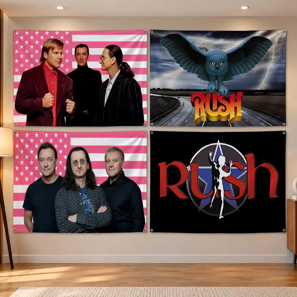 Creator Trendy R-Rushs Flags Banner Decor for Bedroom,Garden,Party,Club,Indoor Outdoor, Fan Gift
