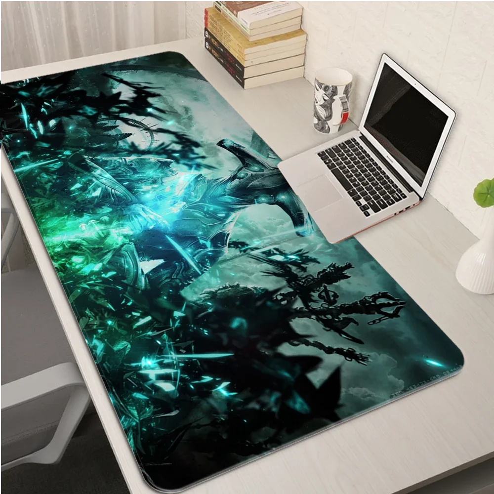 Warframe Hot Pad Mouse Long Gaming Mousepad Gamer Computer Accessories Desk Mat Keyboard Cute White Pc Extended Company Xl Mause