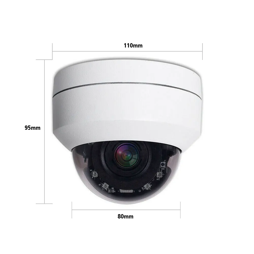 Imagem -03 - Hikvision-câmera de Vigilância Dome ao ar Livre 5mp Poe 4k Ptz Zoom Óptico 5x Onvif ir Cctv 8mp Segurança Áudio