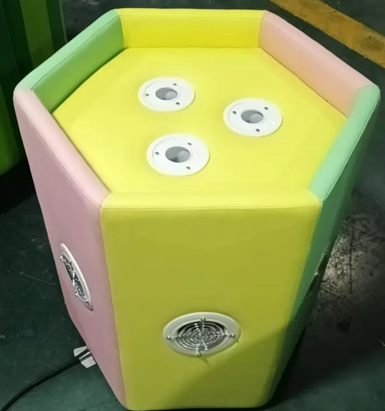 Cheap Customized Indoor Outdoor Castle Pit Ball Play Volcanic Blowing Floating Ball Table Machine Indoor Playground Equipment