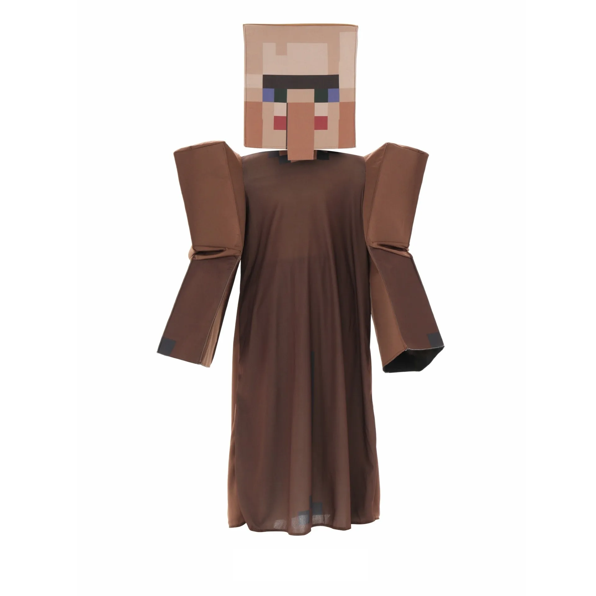 Костюм сельского хозяйства для мальчиков, коричневый игровой костюм для косплея для вечеринки, наряды на Хэллоуин с головным убором