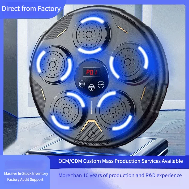 Деревянный манекен с логотипом, умная музыка, Bluetooth, тренажер для бокса, реакции - домашний фитнес для детской ударной практики