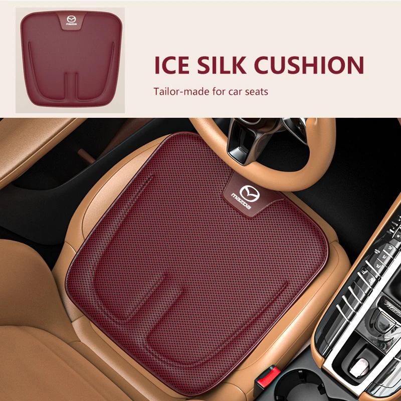 summer car seat cushion For MAZDA 3 6 CX-30 Axela MX-5 CX-5 Atenza CX-3 CX9 2025 summer cool pad cool square pad Car Accessories