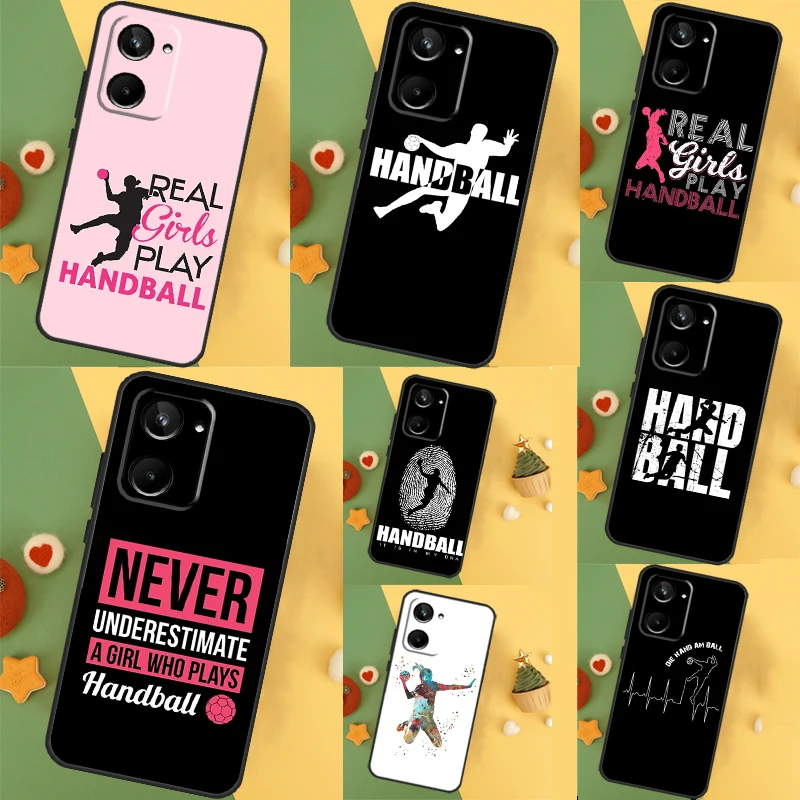 Stilvolles Spiel Handball Fall für Realme c67 c55 c53 c51 c35 c33 c31 c30 c25s c21y gt neo 6 gt5 9 10 11 12 pro plus