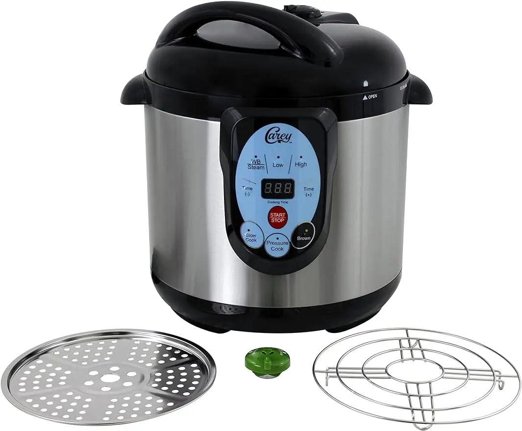 

CAREY DPC-9SS Smart Electric Pressure Cooker and Canner, Stainless Steel, 9.5 Qt