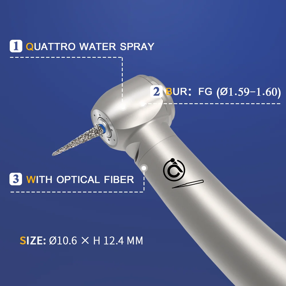 Dental Air turbine handpiece AI-M800L/M900L Series Mini Head Szybka standardowa głowica optyczna z innym połączeniem KV/NK