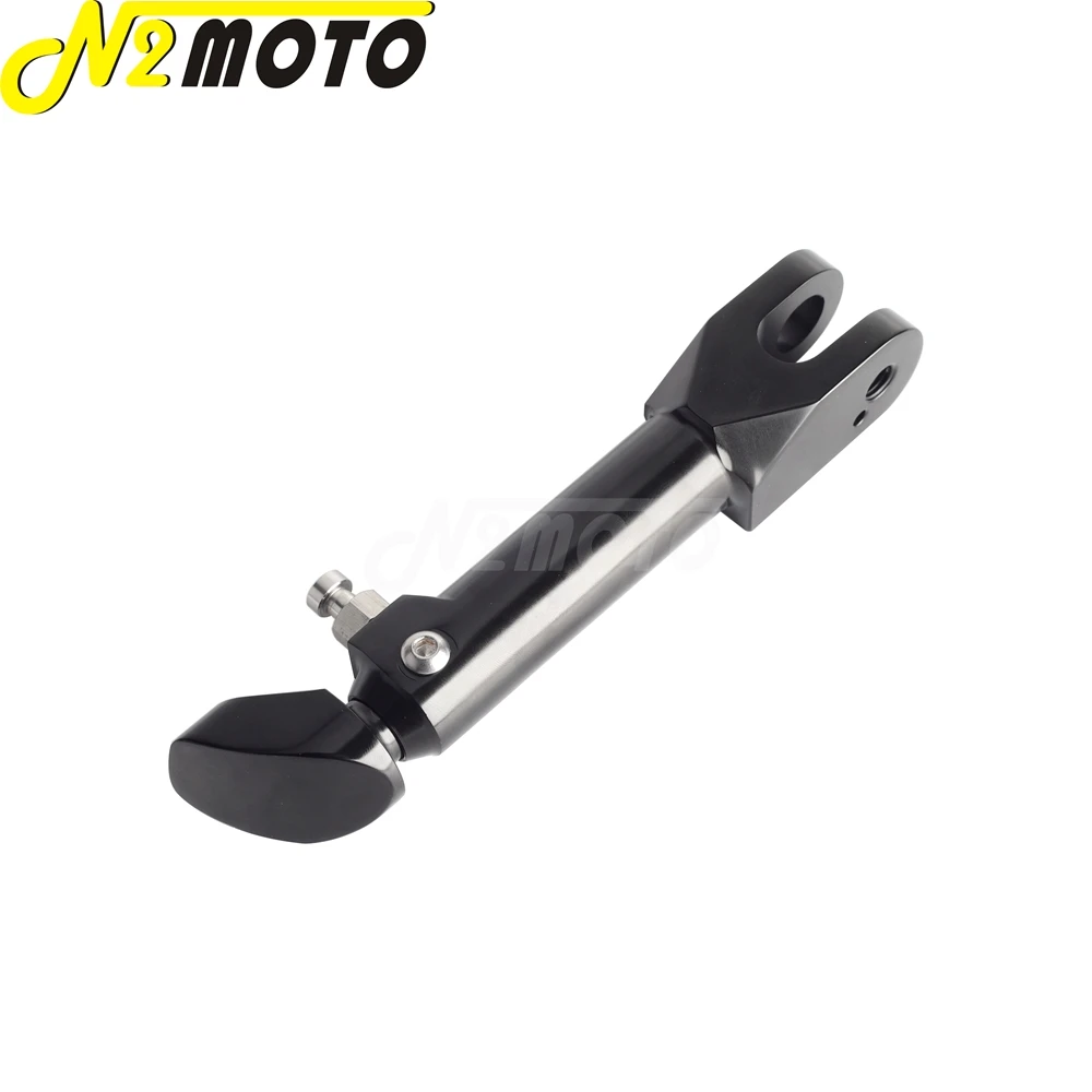 For BMW S1000RR S1000R 2010-2021 Motorcycles Side Stand Black CNC Aluminum Adjustable Kickstand Kick Side Support Holder Stand
