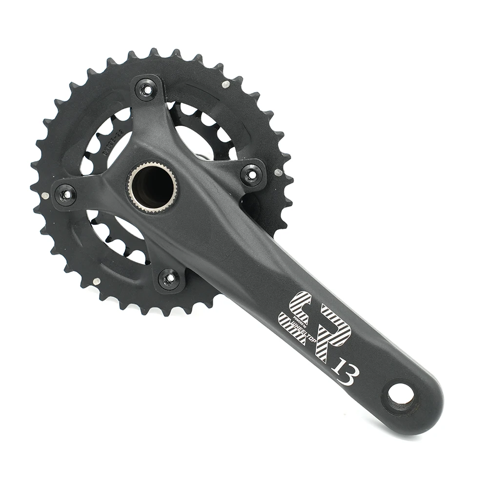 Great Standard Bicycle Crankset Aluminum Alloy 2 Pieces Bicycle Chainwheel 36/22T