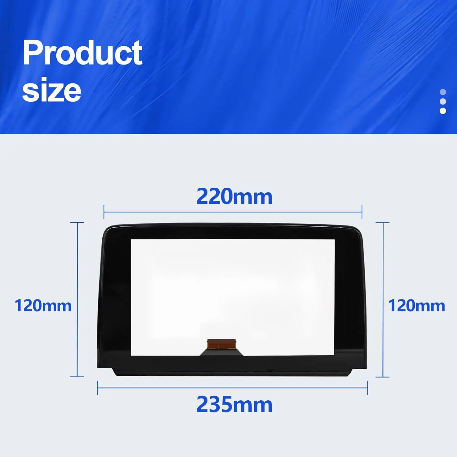 Uconnect 8' زجاج شاشة تعمل باللمس لمازدا CX-9 2016-2019 متوافق مع TK48-611J0 TK49-611JA #4