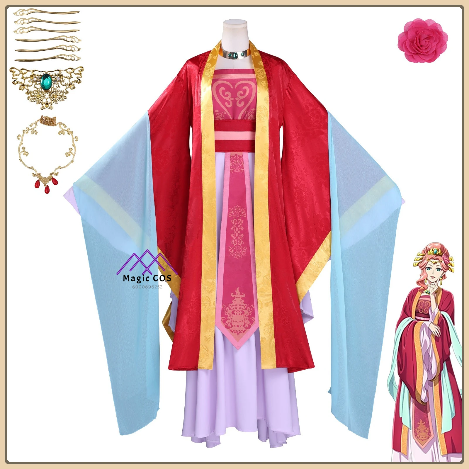 

The Apothecary Diaries Gyokuyou Cosplay Costume Women's Anime Ancient Royal Suit High Quality Anime Outfit for Anime Exhibition