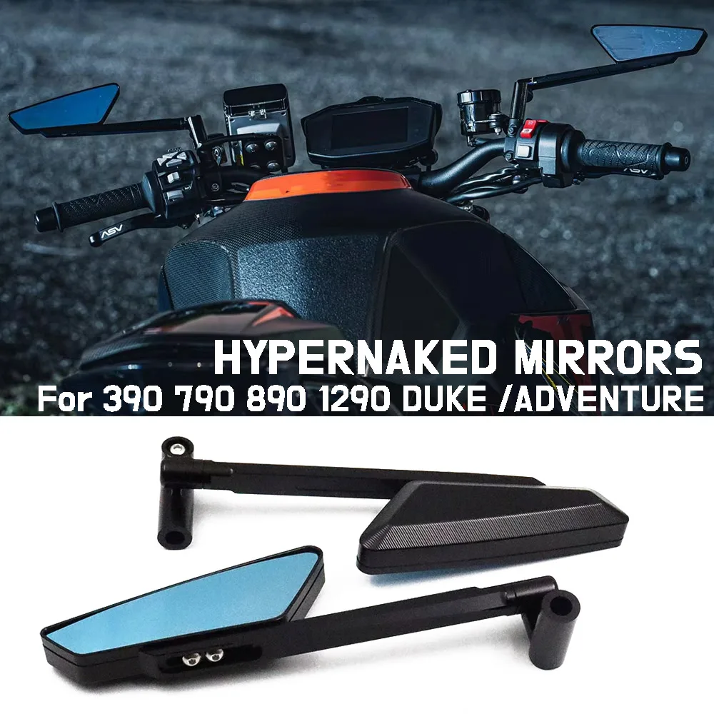 Motorcycle Hypernaked Mirrors Adjustable Side Rearview  For 1290 Super Duke R 790 ADVENTURE Accessories for 390 790 890 DUKE