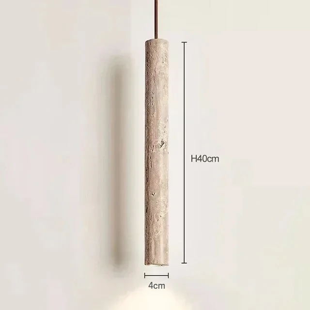 Cilinder Travertijn Led Hanglamp Steen Ophanging Plafondlamp Hangend voor Slaapkamer Nachtkastje Spotlight Eetkamer Keuken
