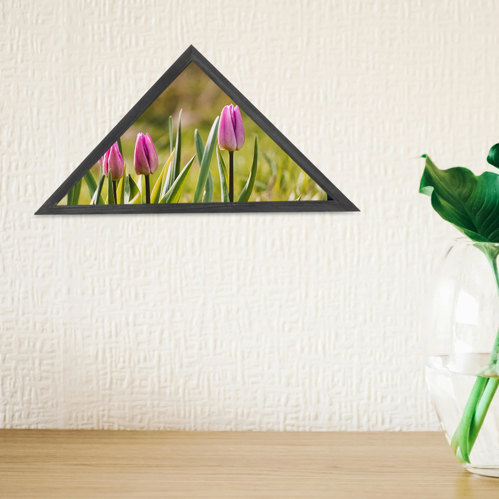 

Wooden Storage Box Triangular Design Wood Material For Home Decor Country Style Living Room Bedroom Use With Protective