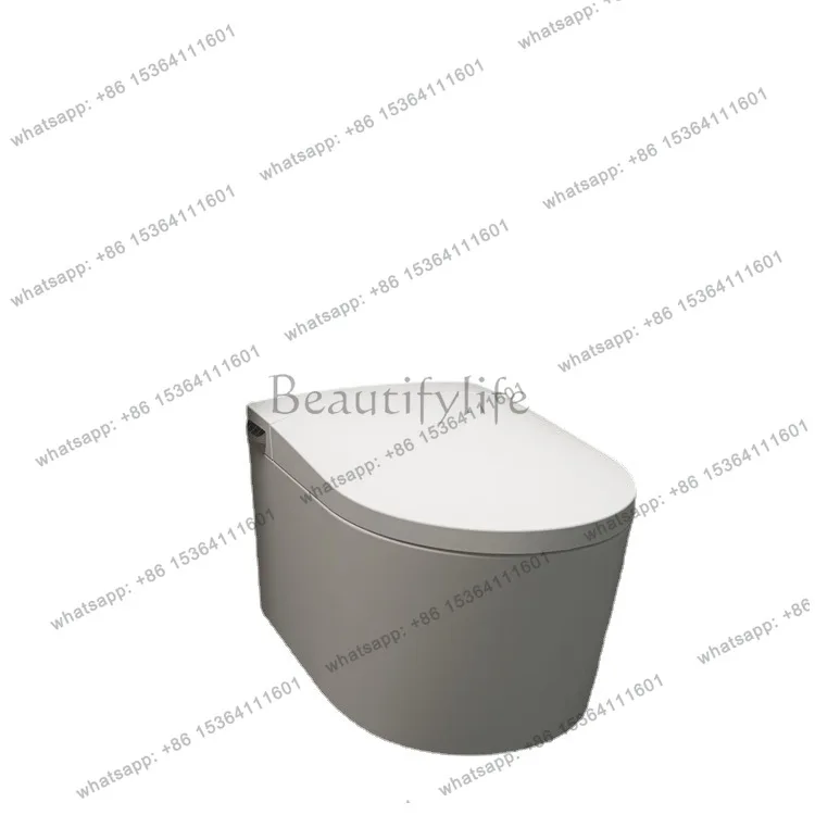 Smart toilet siphon automatic flip wall row wall toilet remote control