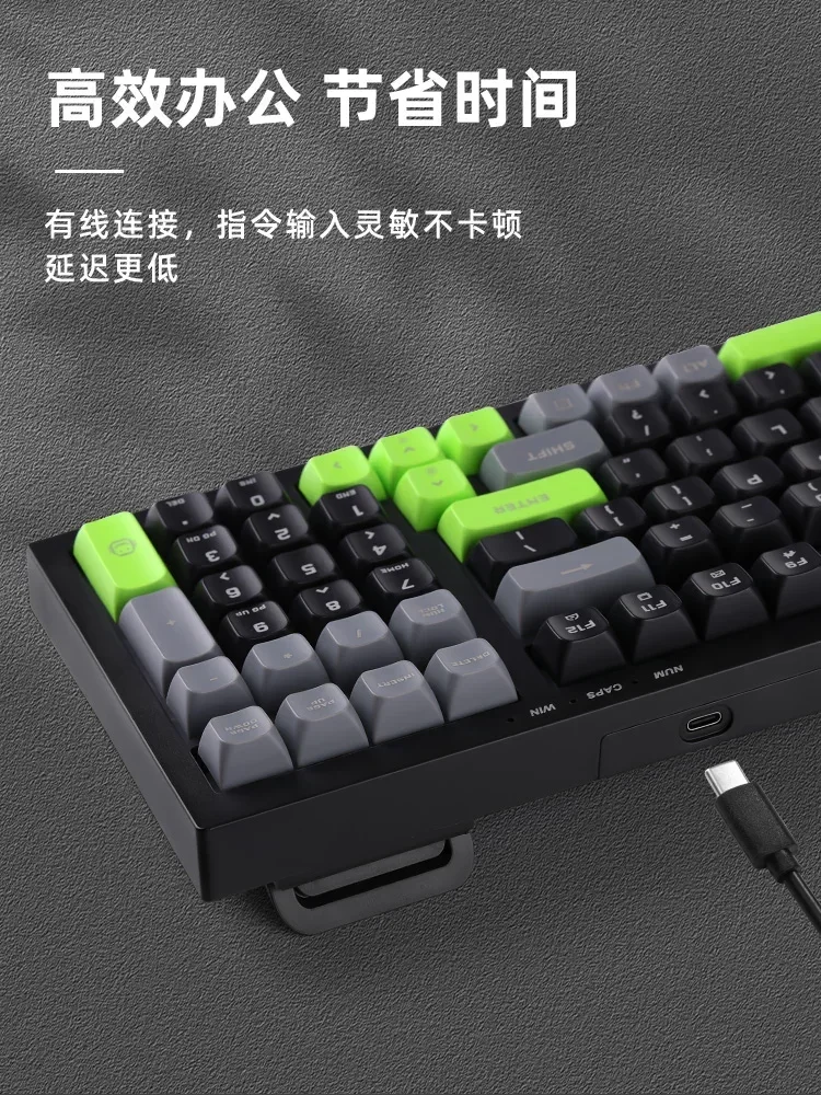 YUNZII D98 Wired Keyboard 98% RGB Silent Gaming Keyboard Ergonomic PBT Keycap Computer Accessory For Office Gifts