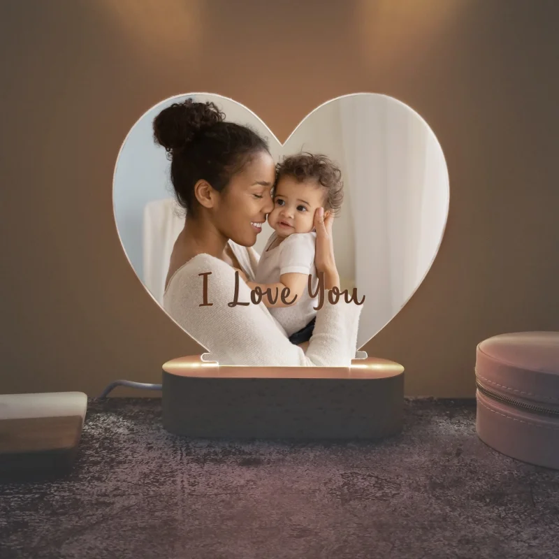 Personalized Gift Custom Photo 3D Lamp Text Customized Bedroom Night Light Wedding Valentine\'s Day Birthday Gift\'s Mother\'s Day