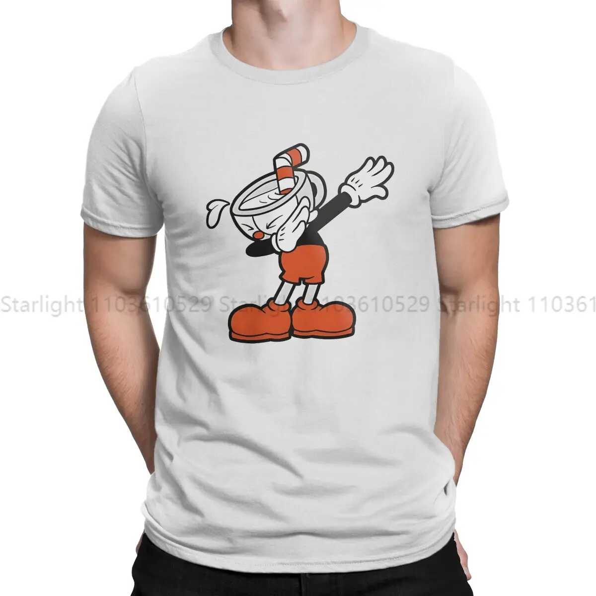 Classic O Neck TShirt Cuphead Original Polyester T Shirt Men