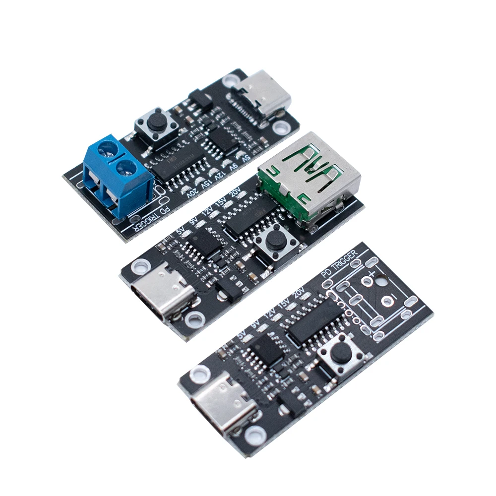 100W 5A USB-C Fast Charge Trigger Board Module PD/QC Decoy Board Fast Charge USB Type-c PD 2.0 3.0 Power Delivery Boost Module