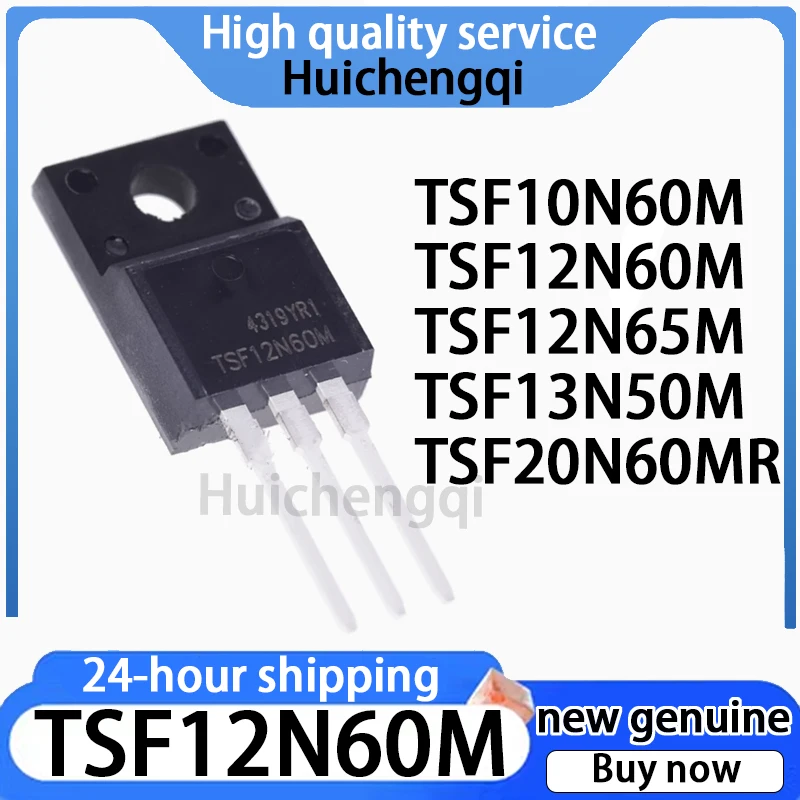 10PCS Original Genuine TSF10N60M TSF12N60M TSF12N65M TSF13N50M TSF20N60MR TO-220F Field-effect Transistor