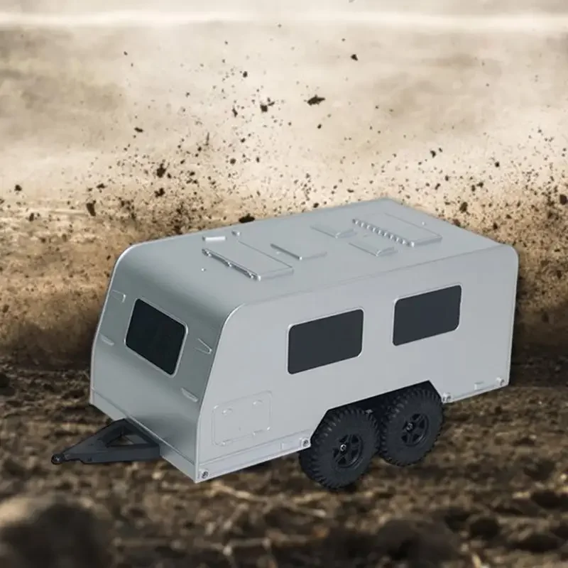 

Remote Control Model Metal Trailer for Hauling Behind Car for 1/18 Collection Towing Accessories 15UB