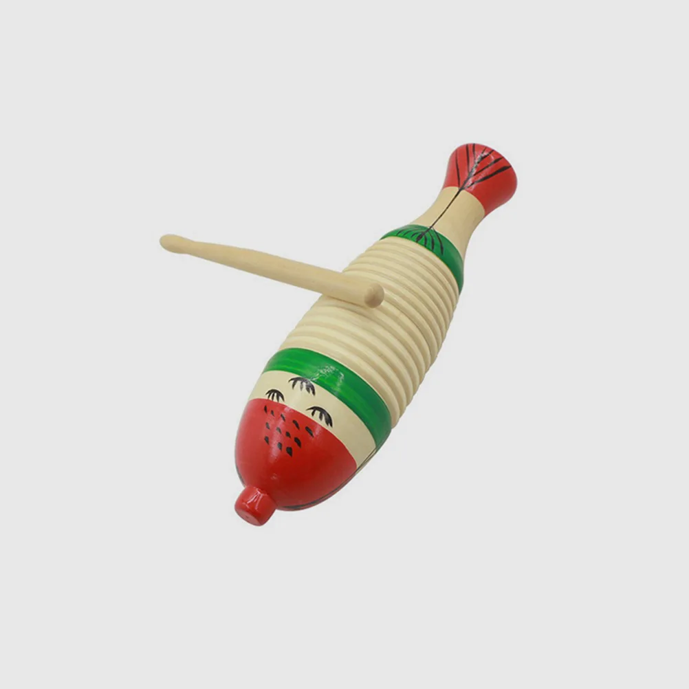 

3 set Wooden Guiro Instruments Fish Beginner Guiro Instrument With Stick Shaped Frog Percussion Set Beginner Music