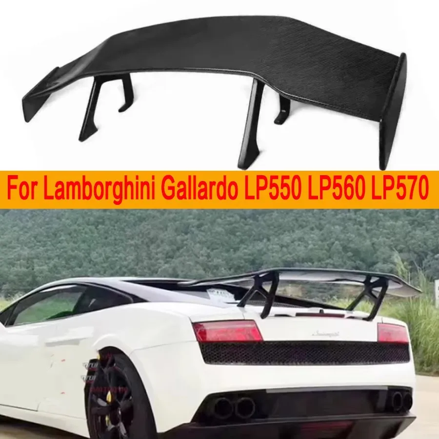 For Lamborghini Huracán Gallardo LP550 LP560 LP570 Carbon Fiber Tail fins Rear Spoiler Car Wing Retrofit the rear wing Body Kit