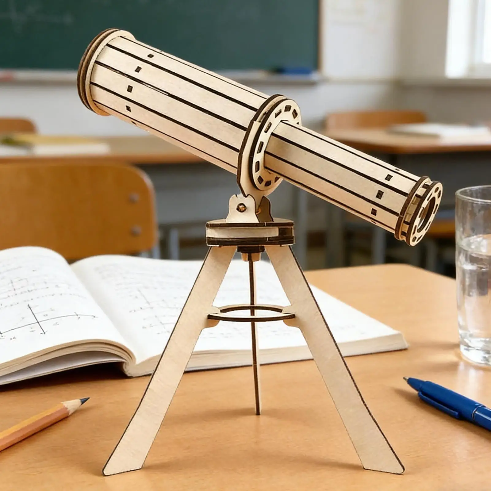 

Деревянный телескоп DIY научный комплект астрономическая развивающая игрушка для детей, студентов, классный проект STEM, подарок на день рождения, эксперимент