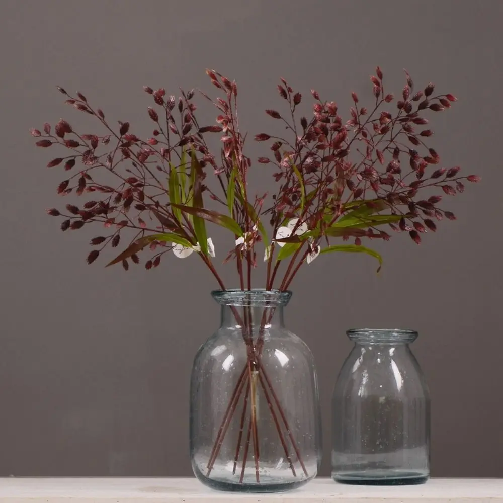 

Flower Arrangement 75cm Artificial Plant Real Touch Lifelike Simulation Green Grass Handmade Fake Plant Outdoor Garden Decor