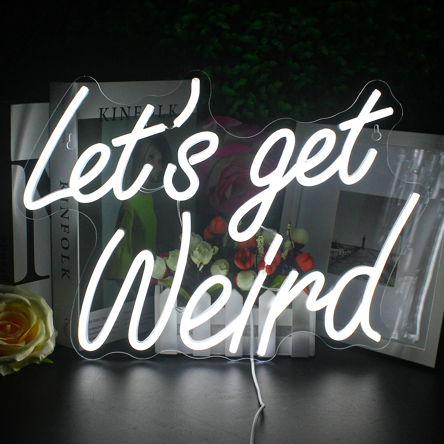 

Wanxing Lets get Weird Neon Lightings LED Sign Living Gaming Room Home Apartment Wall Decoration Wedding Favors Party Neon lamp