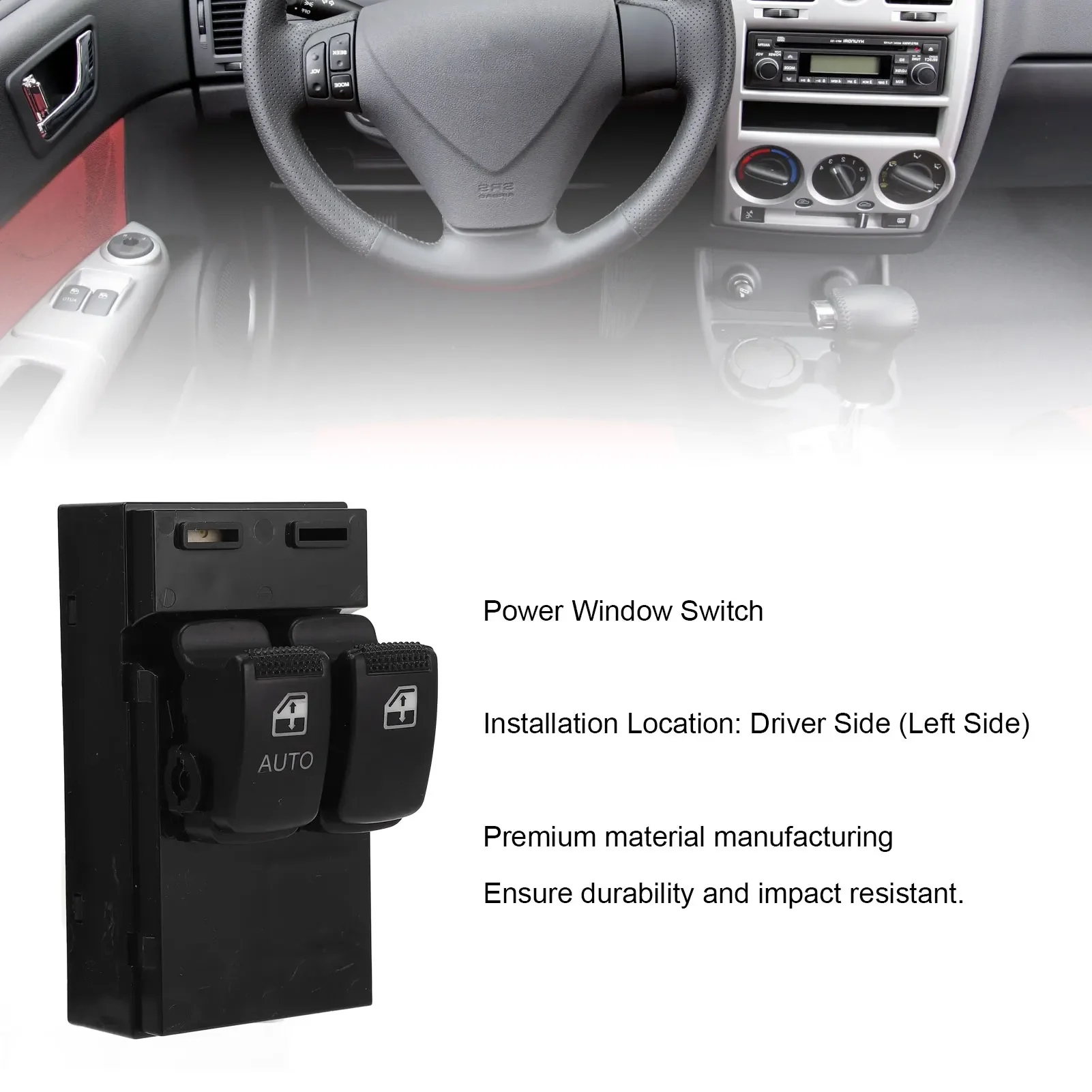 Power Window Switch 93570-1C010 Left Driver Side Window Control Switch For Getz 2002–2010