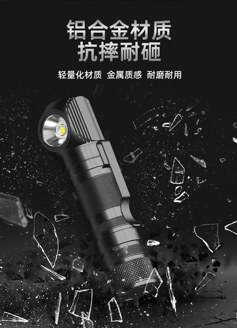 New strong light corner flashlight outdoor fishing highlight headlight head mounted rechargeable flashlight headlight