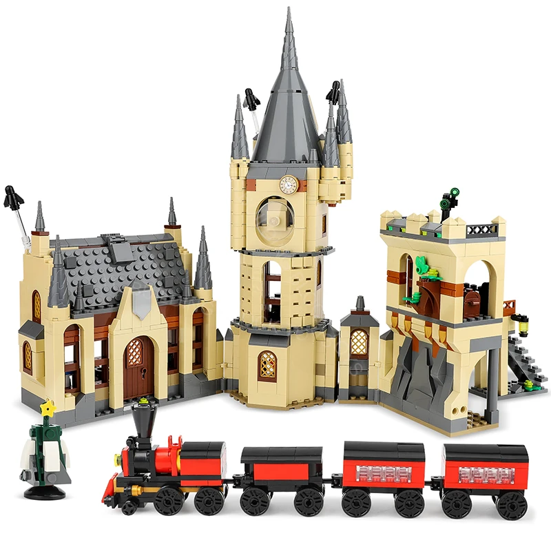

New Magic Castle City Creativeal Medieval Magic Castle Series School Architecture Model Building Blocks Gifts Toys Kids Adults